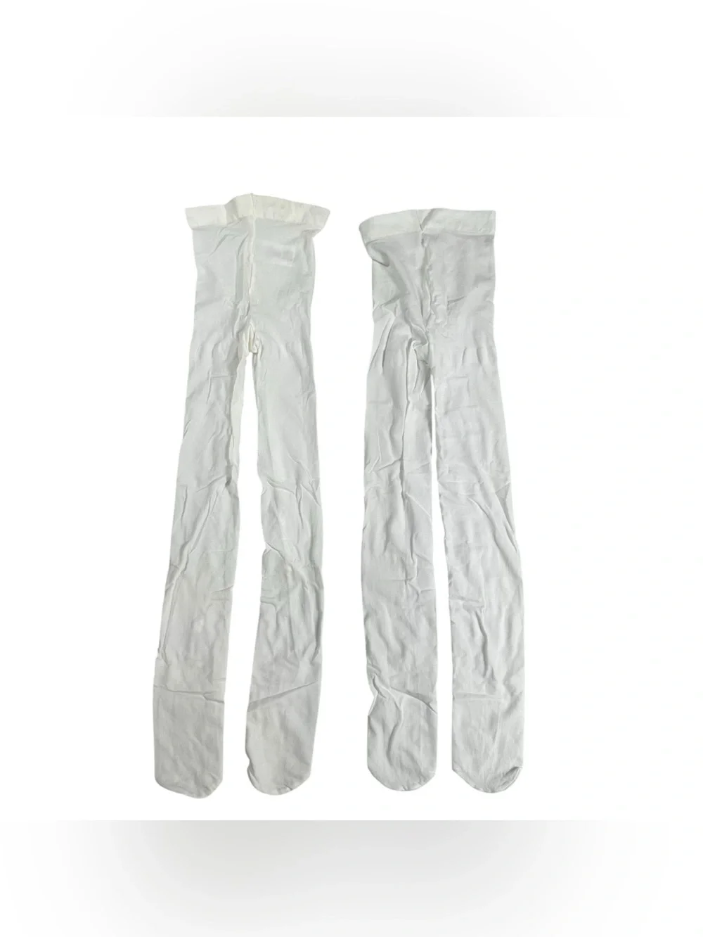 2 Pair The Children’s Place White Stretch Nylon Blend Tights Size 8-10